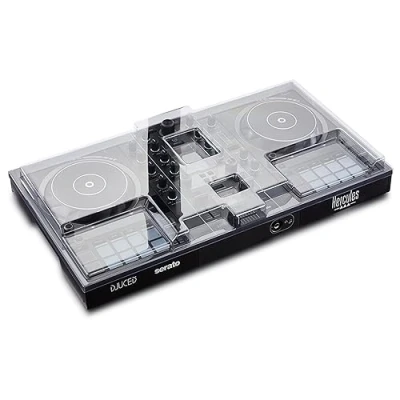 Image de Decksaver Le Cover for Hercules DJ Control Inpulse 500 Couvercle de Protection en Polycarbonate Super Durable Couleur Transparente fumée, fabriquée au Royaume Uni Choix des pour Une