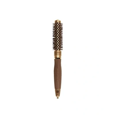Image de Olivia Garden NanoThermic Brosse Thermale Ronde, Diamètre 18mm Antibactérien, Céramique, Antistatique, Tourmaline Ion et Poils Ondulés en Nylon