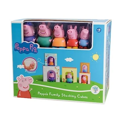Image de Peppa Pig Lot de 5 Cubes empilables et Figurines 2 Jouets en 1 (Deqube 921D00064)