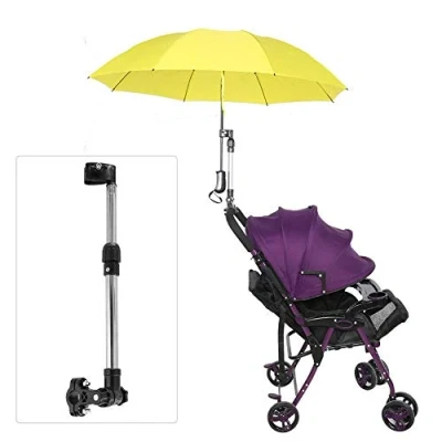 Image de Support de Parapluie pour Poussette,Porte rétractable, Cadre Porte escamotable vélo, Poussette bébé, Landau,Pêche Plage Chaise,2 2.5cm/0.8‑1in connecteur