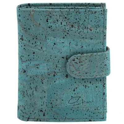 Image de Simaru Porte Monnaie en liège pour Femmes, Portefeuille Classique végétalien avec Protection RFID, Alternative Durable au Cuir, Durable, Robuste et imperméable, Plus de 10 Cartes