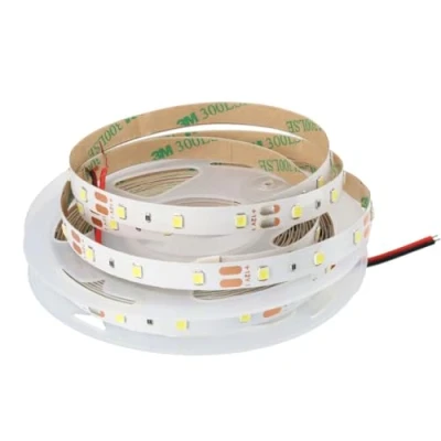 Image de JANDEI Ruban LED 5 mètres 12V non étanche, 300 LEDs, SMD 2835, bande lumineuse pour plafond, meuble, chambre, vitrines (alimentation incluse) (Lumière chaude 3000k)