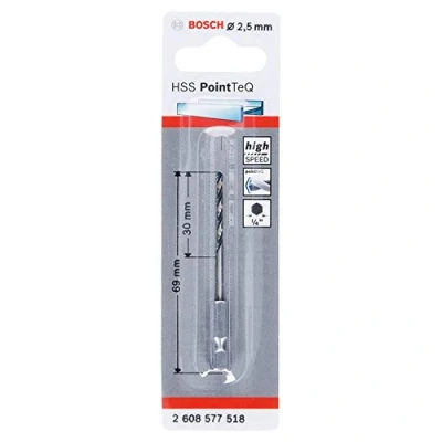 Image de Foret hélicoïdal Bosch PointTeQ 2,5 mm HSS Hexagonal