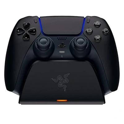 Image de Razer Quick Charging Stand pour Manette PS5 (Charge Rapide, Alimentation par USB, Navigation à Une Main) Noir Minuit