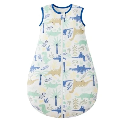 Image de Duomiaomiao Gigoteuse pour bébé 2,5 tog chaude nouveau né 100 % coton Couverture portable de 18 à 36 mois Dinosaure