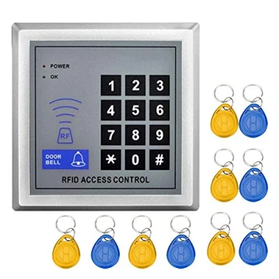 Image de YAVIS 125KHz RFID ID Porte Clavier de contrôle d&#039;accès Lecteur Carte Support proximité Seul Système + 10 clés 500 utilisateurs