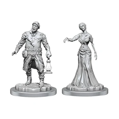 Image de WizKids Deep Cuts miniatures non peintes : Wave 18 Zombies Donjons et dragons peints/apprêtés par Compatible avec DND autres jeux RPG TTRPG