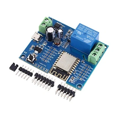 Image de Module de Relais, DC 5V 8V 80V ESP8266 sans Fil Controller ESP 12F pour IOT Smart Home APP