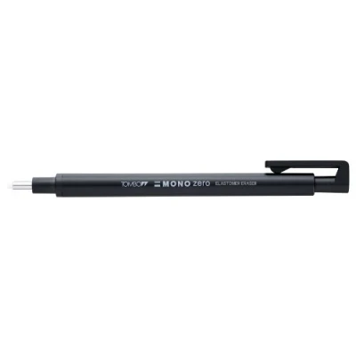 Image de Tombow Stylo gomme de précision à bout rond Mono Zero avec 2 recharges Noir