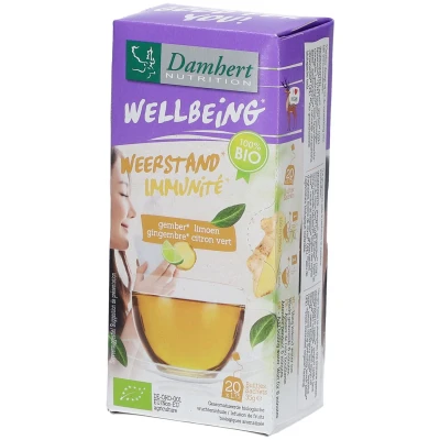 Image de Damhert Wellbeing Thé Gingembre Citron vert BIO