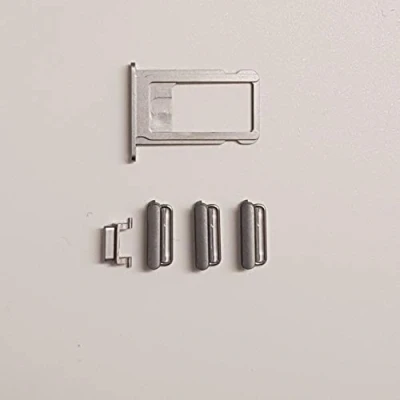 Image de Smartex® Boutons Latéraux Noir + SIM Carte Tiroir Compatible avec iPhone 6S / on Off, Volume, Mute