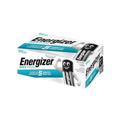 Image de Energizer Max Plus Lot de 20 Piles alcalines 9 V