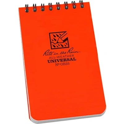 Image de Rite in the Rain 135L toutes saisons Top spiral ordinateur portable, 7,6 x 12,7 cm Universel 1 pièce Orange