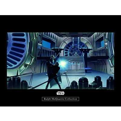 Image de Komar Poster d&#039;art Mural, 70cm x 50cm, Star Wars Classique RMQ Vader Luke Throneroom