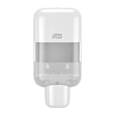 Image de Tork Mini Distributeur de Savon et désinfectant Blanc S5, consommables Mousse, Liquide, Gel crème, Gamme Elevation, 565200