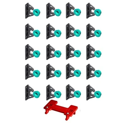 Image de Button Fix Support de type 2 avec bouton amélioré x20 + 1 outil marquage