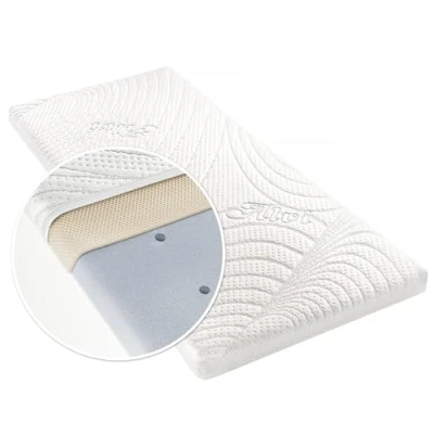 Image de Alvi Matelas Cododo Tencel &amp; Dry Berceau Bébé 90x40 cm, Housse Anti Humidité Lavable, Rembourrage 3D Respirant, Hypoallergénique, Testé OekoTex