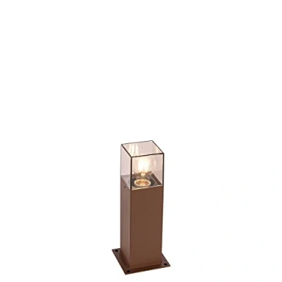 Image de QAZQA denmark Lampe sur pied extérieur 1 lumière L 12 cm Brun rouille Rustique éclairage