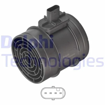 Image de DELPHI AF10724 12B1 Débitmètre d&#039;air avec boîtier IVECO: Daily 6