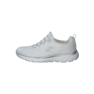 Image de Skechers Femme Summits Fast Attraction Sneaker Basse, White Mesh/Silver Trim, 39 EU