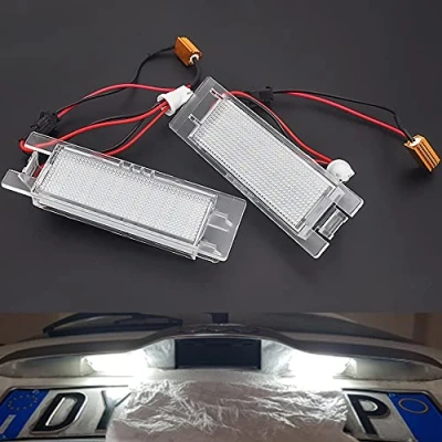 Image de Auto Wayfeng WF® 2 Pcs/Set LED Numéro de Voiture Plaque D&#039;immatriculation Lumières Lampe Ampoule pour Vauxhal l Ope Cors a C D Astr H J Vectr Résistant aux Chocs Longue Durée