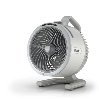 Image de Shark FlexBreeze HydroGo, ventilateur brumisateur portable, rafraîchisseur d&#039;air silencieux intérieur/extérieur, discret et durable, avec/sans fil, léger, flux d’air jusqu’à 20 m, Colombe FA050EUDV