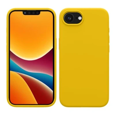 Image de kwmobile Housse Compatible avec Apple iPhone 16e Coque de téléphone Protection Souple en TPU Silicone Jaune radieux