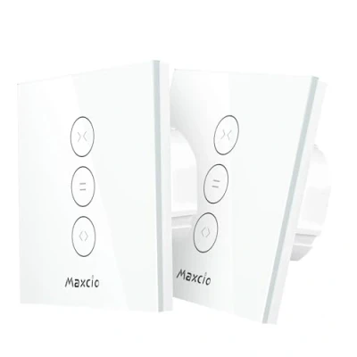 Image de Maxcio Interrupteur Volet Roulant WiFi, Stores Commutateur WiFi Compatible avec Alexa et Google Home, Tactile, Timer Partager【Besoin d&#039;une Ligne Neutre】(2 Packs)