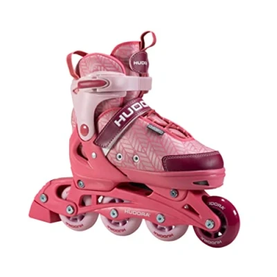 Image de HUDORA Inline Skates Mia/Leon 2.0 Patins à roulettes pour Enfants/Adolescents &amp; Adultes en différentes Tailles Couleurs Rollers réglables 4 Confortables stylés