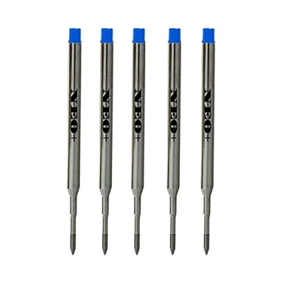 Image de Ensemble de recharges pour stylo à bille Sheaffer K Recharge pointe moyenne. 5 BLUE INK REFILLS
