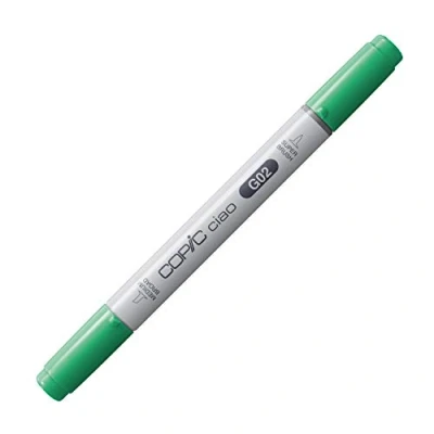 Image de COPIC Ciao G02, Spectrum Green, Twin Marker avec une pointe moyenne et pinceau