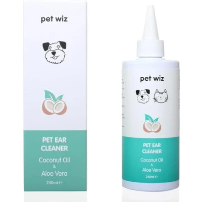 Image de Nettoyant pour Oreilles Chiens et Chats Huile de Noix Coco Aloe Vera (240 ML ℮)