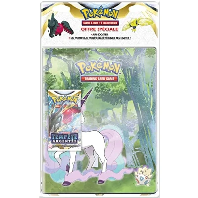 Image de Pokémon Pack Portfolio + Booster Epée et Bouclier Tempète Argentée (EB12) Modèle aléatoire Cartes à collectionner A partir de 6 ans