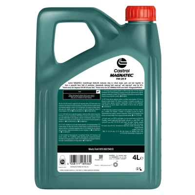 Image de Castrol Magnatec E 5W 20 4I Huile moteur 15F9CA FORD: FIESTA 6, Focus 3, 2