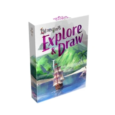 Image de Lucky Duck Games L&#039;ile des Chats Explore and Draw Version Française Jeu de Plateau Société A partir 10 Ans 1 6 Joueurs 30 45 Minutes