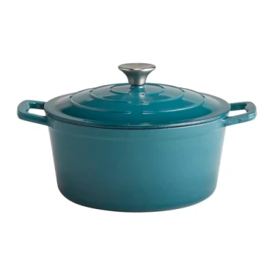 Image de APS 88315 5 Stars Cocotte en fonte avec couvercle compatible induction et four support de Ø 28 cm 6 l Anthracite