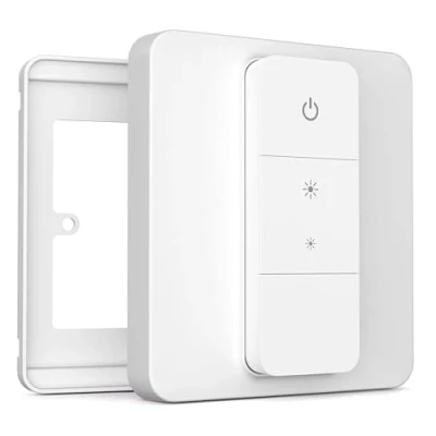 Image de IYOKI® Pro Couvercle d&#039;interrupteur pour Philips Hue Dimmer V2, Compatible avec Switch Cover, Plaque d&#039;adaptation interrupteur à distance, 1 Gang (1 Pack)