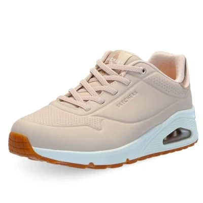Image de Skechers Femme UNO Shimmer Away Basket, Natural, 41 EU