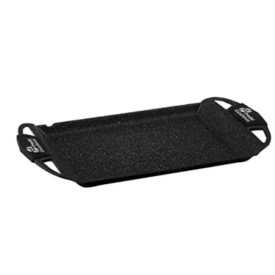 Image de Pradel Excellence 52402M Plancha &quot;Façon Pierre&quot; en Cuir Dimensions : 48 x 28 cm