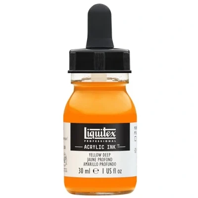 Image de Liquitex Professional Encre Acrylique Flacon Avec Pipette 30 ml Jaune foncé