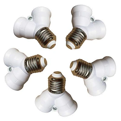Image de Eleidgs 5 PCS E27 vers Adaptateur de douille to 2 x d&#039;ampoule Y Type Distributeur