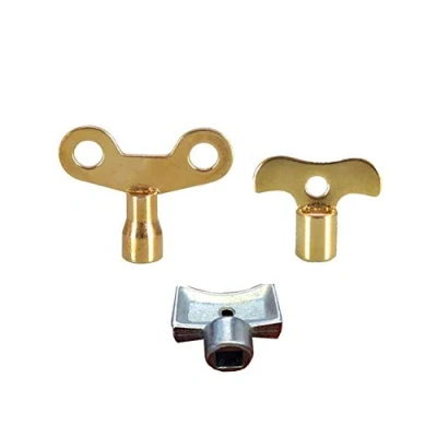 Image de 3 x Clé De Robinet Radiateur Bouton D&#039;eau Interrupteur Kit Multifonctionnelle D&#039;outil Plombier Purge Utilitaire D&#039;ouverture Carrée