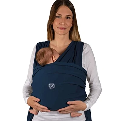 Image de Koala Babycare echarpe de portage bebe Cuddle Band 2.0 La plus Facile à porter écharpe bébé élastique Approuvée jusqu&#039;à 15kg Ajustable et Unisexe
