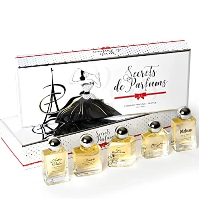 Image de Charrier Parfums Secrets de Parfums, Coffret 5 Eaux Parfum miniatures, Blanc, 50 ml