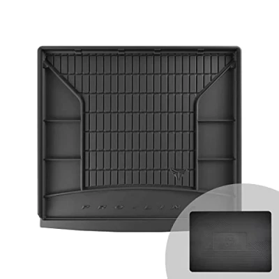 Image de FROGUM ProLine 3D Tapis de Coffre Voiture Bac Exclusif en Caoutchouc pour Renault Espace IV 2002 2014 Organisateur Pratique Les Bords Plus Hauts