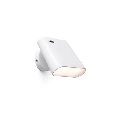 Image de Faro Aurea applique murale avec interrupteur 12 x 7 9,5 cm 8W LED incl. blanc mat