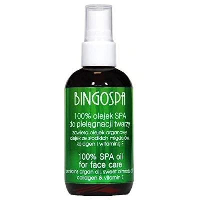 Image de BINGOSPA huile pour le visage avec d&#039;argan, d&#039;amande douce, collagène et vitamine E hydrater la peau, hydrater, anti irritations rides 100 ml