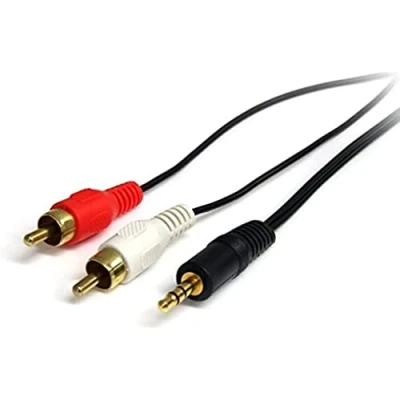 Image de StarTech.com Câble audio stéréo de 1 m mâle 3,5 mm vers 2 x RCA (MU3MMRCA)