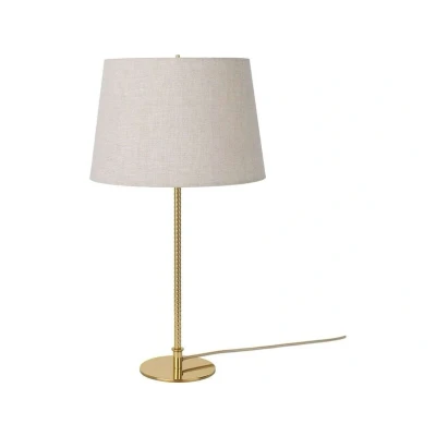 Image de GUBI lampe à poser 9205, laiton, abat jour en toile, hauteur 58 cm