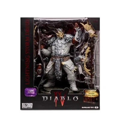 Image de McFarlane Diablo IV Collection, Sculpture épique druide, Figurine du Jeu vidéo décoratif 15 cm avec Accessoires et Une Arme Jouet secrète, pour Fans collectionneurs, Bizak (64386737)